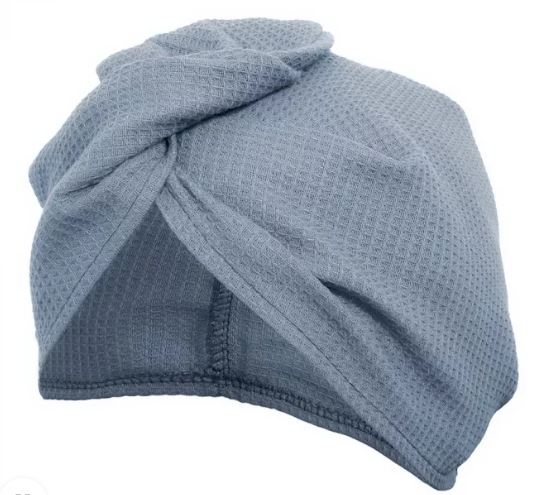 Вафельная чалма,серая,плотная Банные штучки 33387